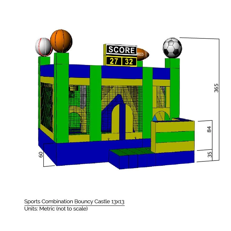 13 X 13 Sports Combo Bounce House - Image 7