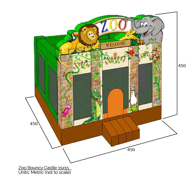 15 X 15 Zoo Bounce House - Image 8